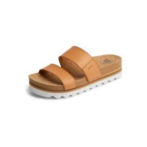reef cushion vista hi sandals women platform white