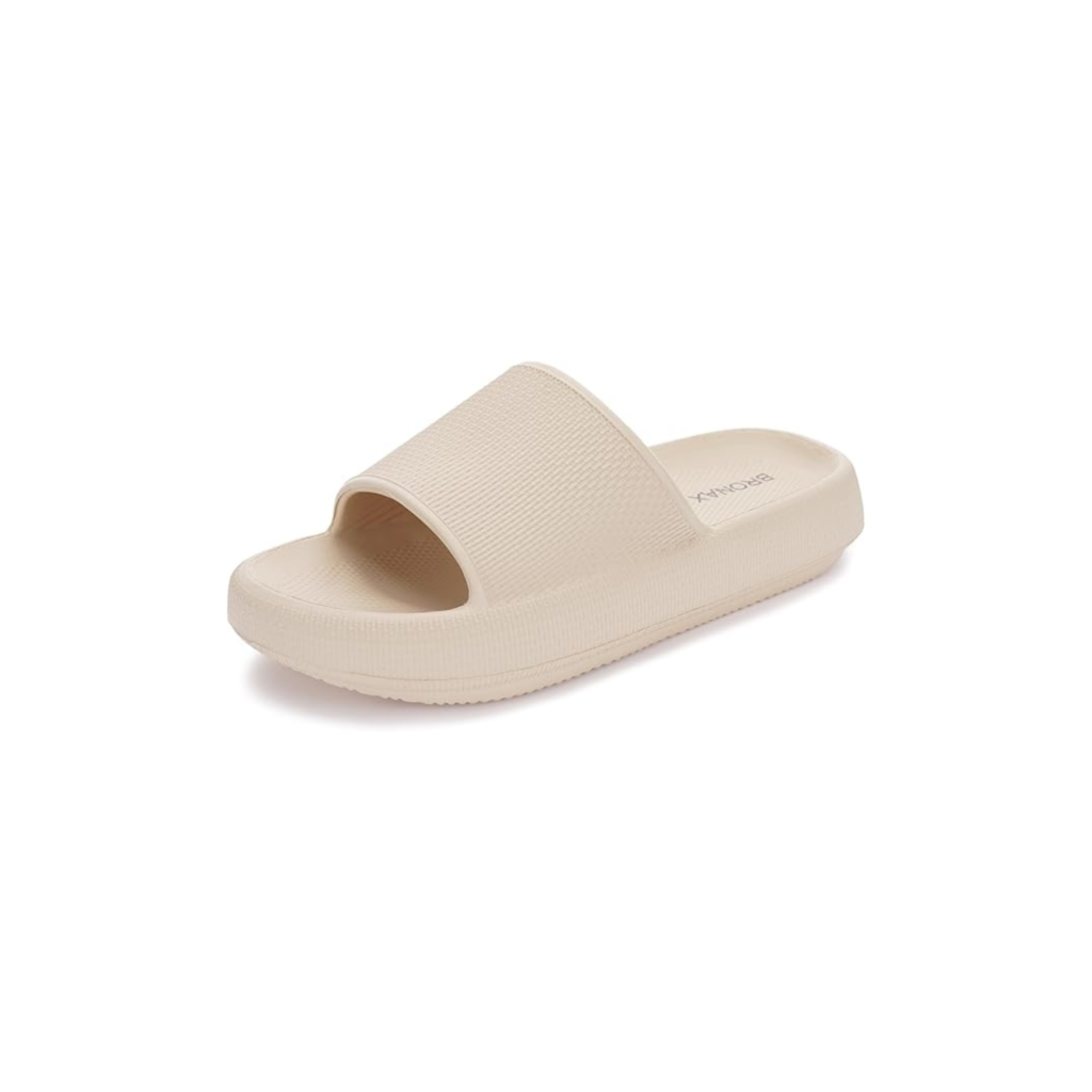 BRONAX Pillow Slippers for Women and Men | House Slides Shower Sandals | Cushioned Thick Sole